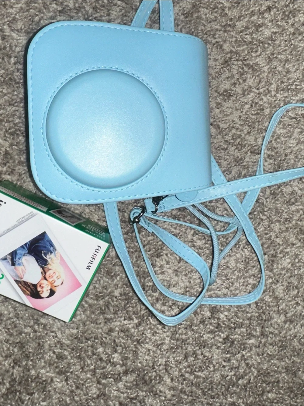 Fujifilm Instax Mini Film Pack with Light Blue Camera Case